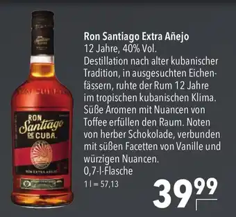 CITTI Markt Ron Santiago de Cuba Extra Anejo 700ml Angebot