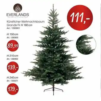 Zurbrüggen Everlands künstlicher weihnachtsbaum grandis fir Angebot