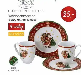 Zurbrüggen Hutschenreuther weihnachtsservice Angebot