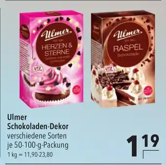 CITTI Markt Ulmer Schokoladen-Dekor 50-100g Angebot