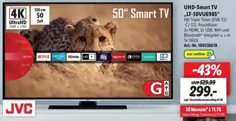 Lidl JVC UHD Smart TV ,,LT-50VU6985" Angebot