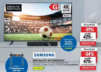 Lidl Samsung UHD Smart TV ,,GU TU6979UXZG" Angebot