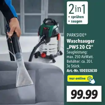 Lidl Parkside Waschsauger ,,PWS 20 C2" Angebot