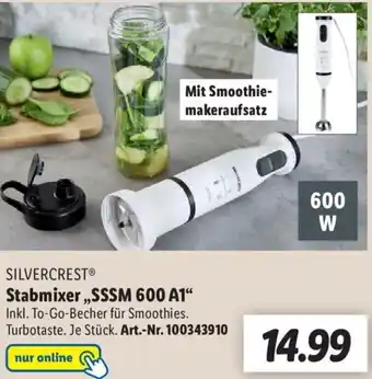 Lidl Silvercrest Stabmixer ,,SSSM 600 A1" Angebot