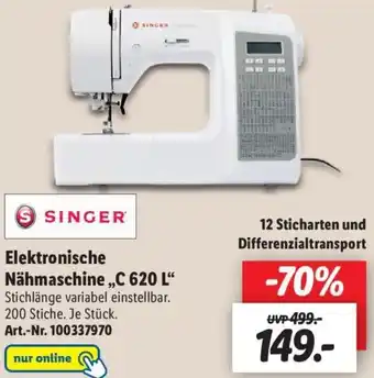 Lidl Singer Nähmaschine C 620 L Angebot