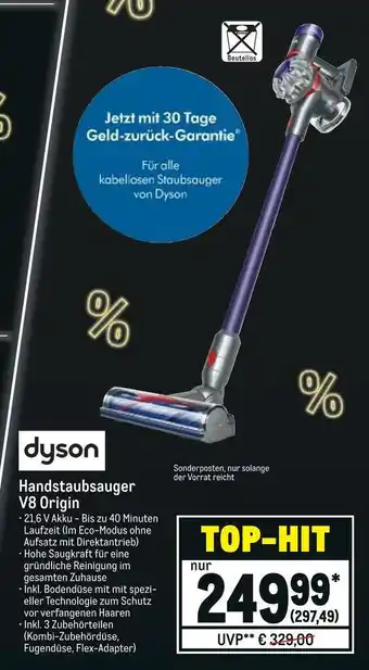 METRO Dyson handstaubsauger v8 origin Angebot