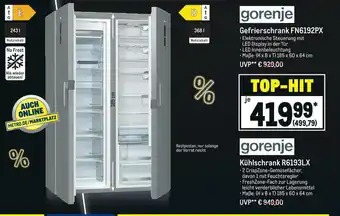 METRO Gorenje gefrierschrank oder kühlschrank Angebot