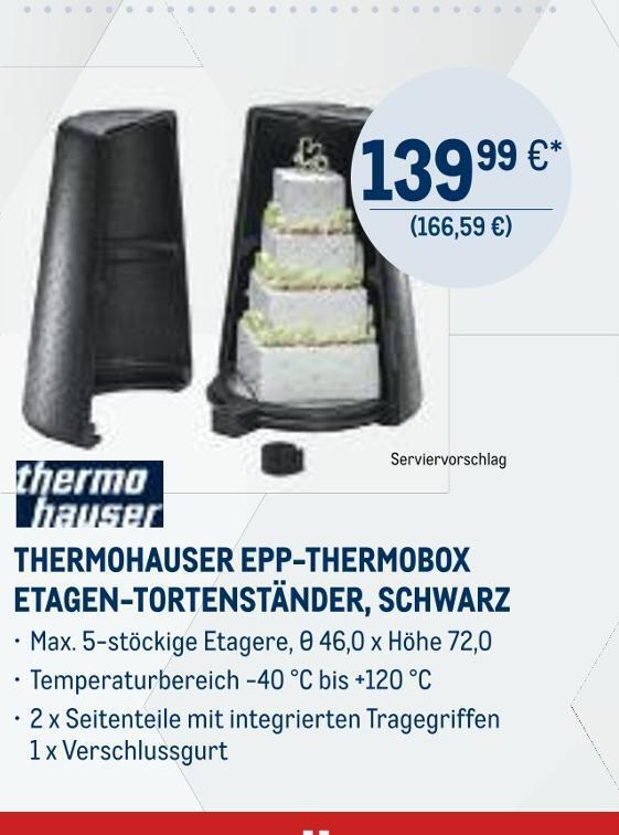 Thermo hauser thermobox Angebot bei METRO