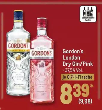 METRO Gordon‘s london dry gin/pink Angebot