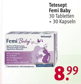 Rossmann Tetesept femi baby Angebot