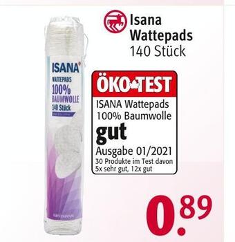 Rossmann Isana wattepads Angebot