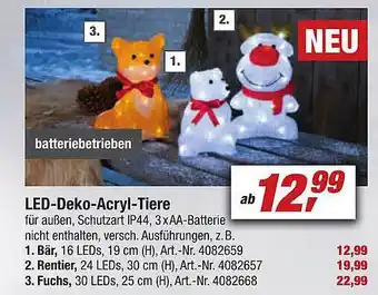 toom Baumarkt Led-deko-acryl-tiere Angebot