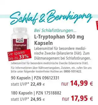 Apotal L-tryptophan kapseln Angebot