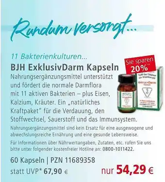 Apotal Bjh exklusivdarm kapseln Angebot