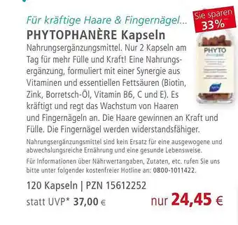 Apotal Phytophanère kapseln Angebot