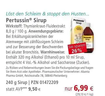 Apotal Pertussin sirup Angebot