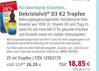 Apotal Dekristolvit d3 k2 tropfen Angebot