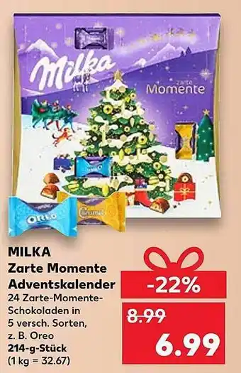 Kaufland Milka zarte momente adventskalender Angebot