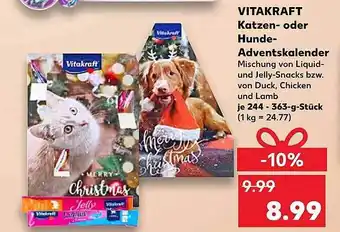 Kaufland Vitakraft katzen- oder hunde- adventskalender Angebot