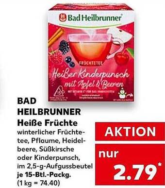 Kaufland Bad heilbrunner heiße früchte Angebot