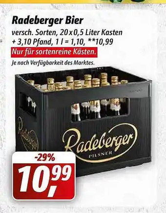 Simmel Radeberger bier Angebot