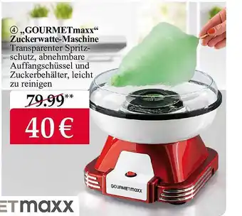 Woolworth „gourmetmaxx“ zuckerwatte-maschine Angebot