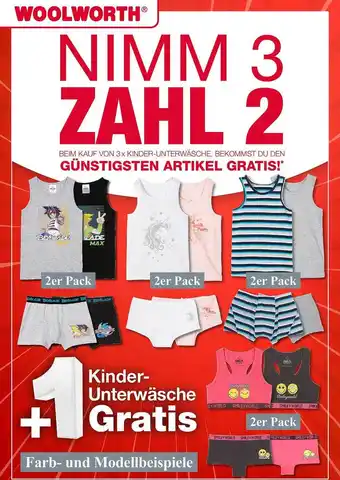 Woolworth Kinder-unterwäsche Angebot