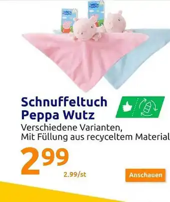 Action Schnuffeltuch peppa wutz Angebot