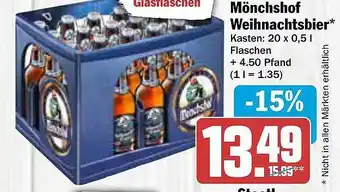 AEZ Mönchshof weihnachtsbier Angebot