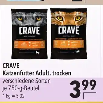 CITTI Markt Crave Katzenfutter Adult, trocken 750 g Angebot