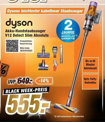 Expert Dyson Akku-Staubsauger | V12 Detect Slim Absolute Angebot