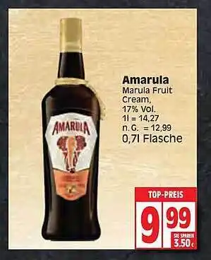 Edeka Amarula marula fruit cream Angebot