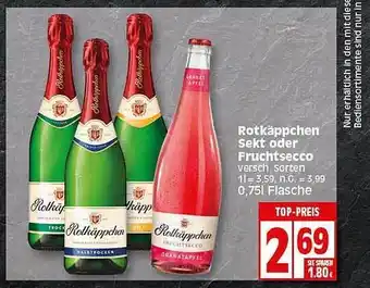 Elli Markt Rotkäppchen sekt oder fruchtsecco Angebot