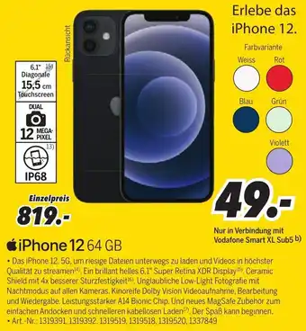 MEDIMAX iPhone 12 64GB Angebot