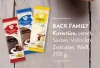 Aldi Süd Back Family Kuvertüre 200 g Angebot