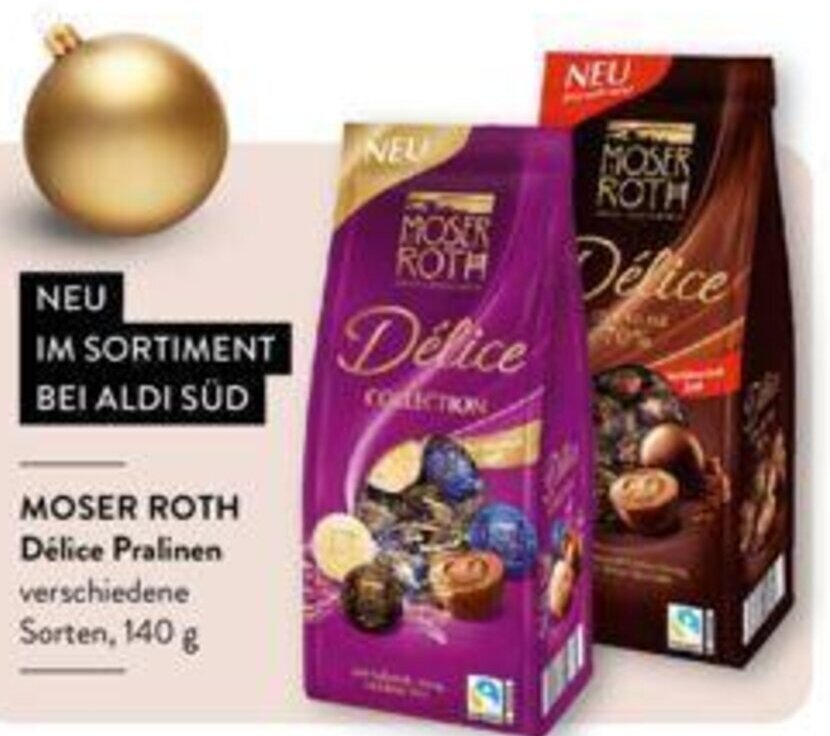 Moser Roth Délice Pralinen 140 g Angebot bei Aldi Süd