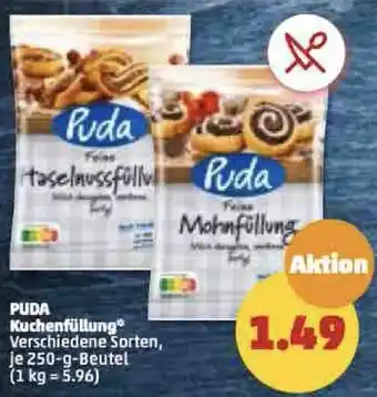 PENNY Puda Kuchenfüllung 250 g Beutel Angebot