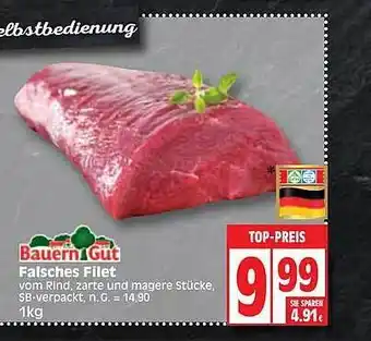 Edeka Bauern gut falsches filet Angebot