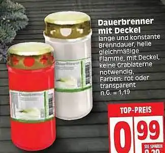 Edeka Dauerbrenner mit deckel Angebot