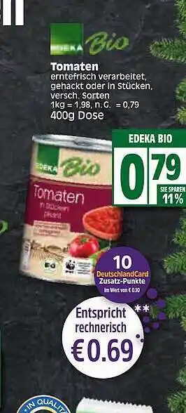 Edeka Edeka bio tomaten Angebot