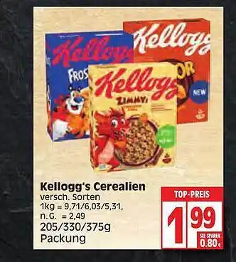 Edeka Kellogg's cerealien Angebot