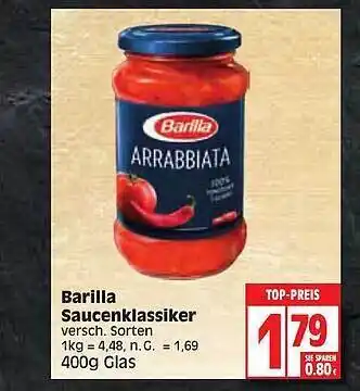 Edeka Barilla saucenklassiker Angebot