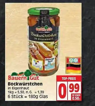 Edeka Bauern gut bockwürstchen Angebot