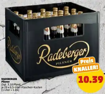 PENNY Radeberger Pilsner 20x0,5 Liter Flaschen Angebot