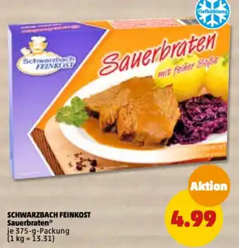 PENNY Schwarzbach Feinkost Sauerbraten 375 g Packung Angebot