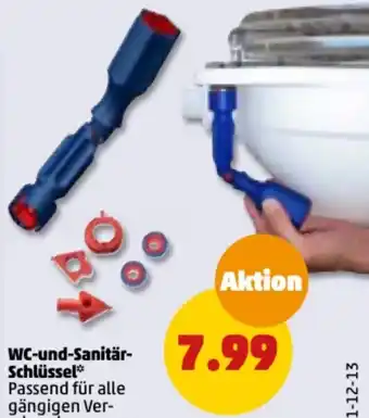 PENNY WC und Sanitär Schlüssel Angebot