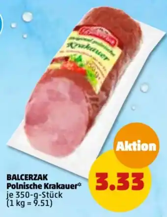 PENNY Balcerzak Polnische Krakauer 350 g Stück Angebot