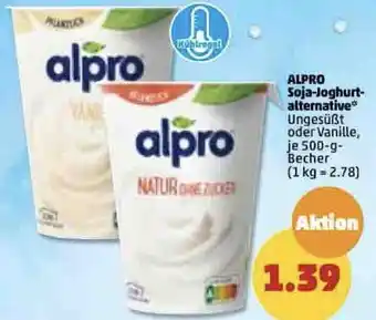 PENNY Alpro Soja Joghurtalternative 500 g Becher Angebot