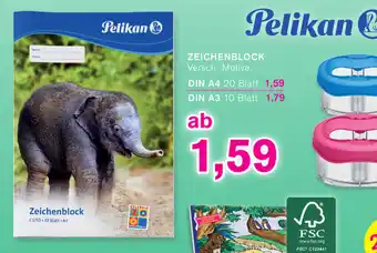 KODi Pelikan Zeichenblock Angebot