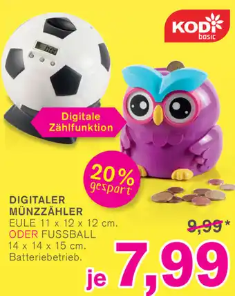 KODi Digitaler Münzzähler Angebot